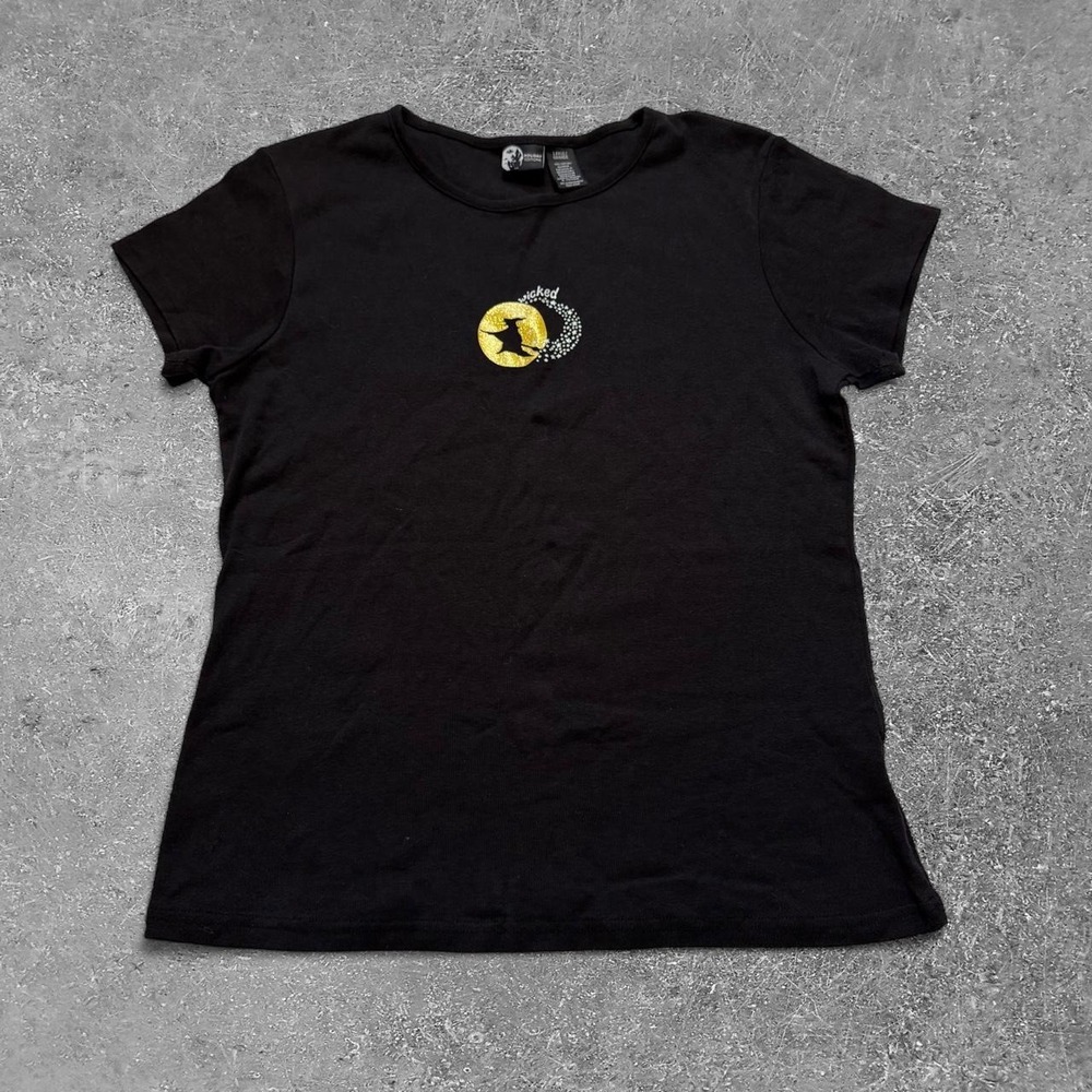 Holiday Editions Vintage Halloween Wicked Witch Baby Tee Black Large